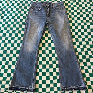 Rag & Bone Raw Hem Flare/Bootcut Ankle Length Jean